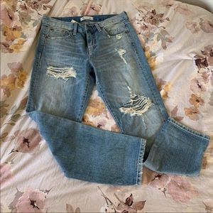 Distressed Madewell Boyjean